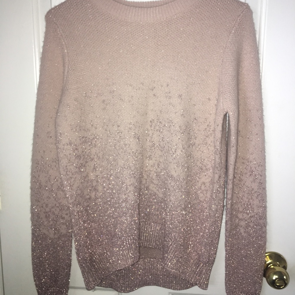 Light pink and Silver sweater